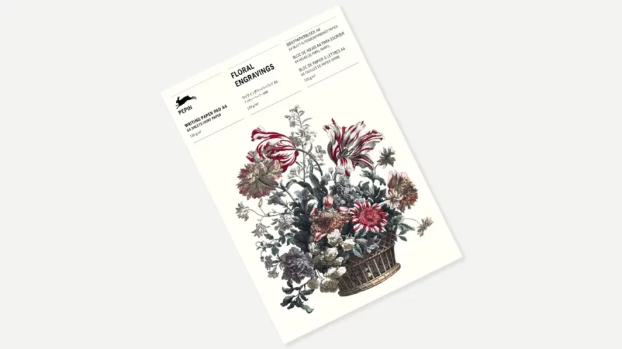Bloc de notas A4 Floral Engravings