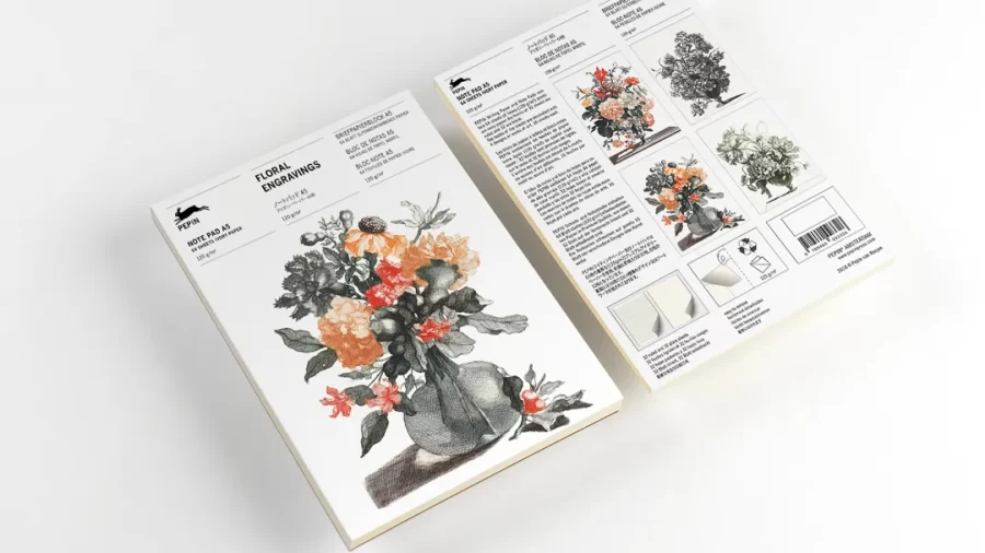 Bloc de notas A5 Floral Engravings