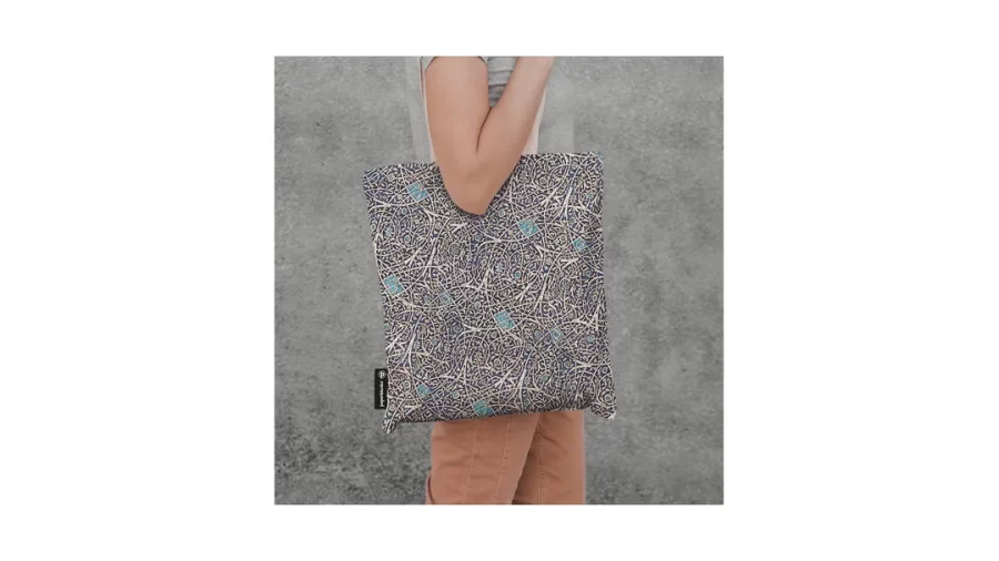 Bolsa de Lona Turquesa de Granada - Imagen 2