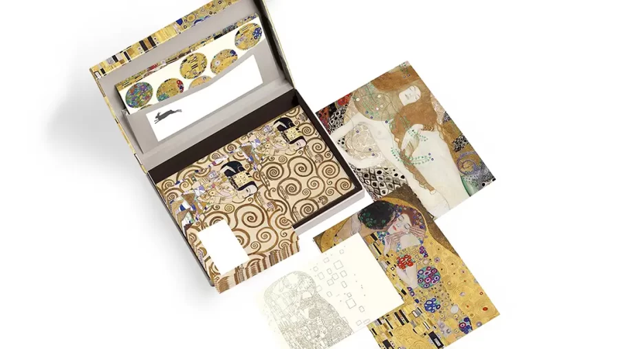 Conjunto sobres y papel de carte Gustav Klimt - Imagen 3
