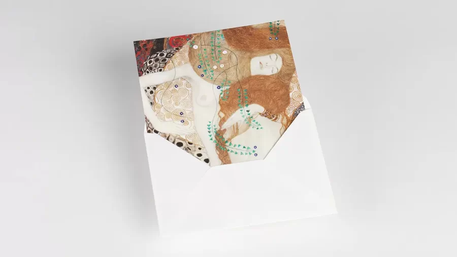 Conjunto sobres y papel de carte Gustav Klimt - Imagen 2