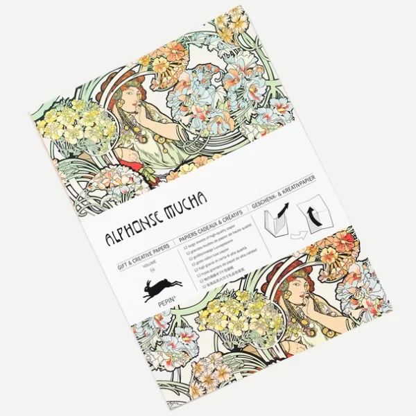papel de regalo alfonso mucha the pepin press