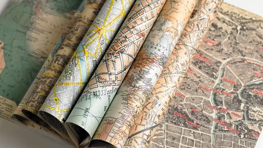 Papel de regalo Mapas - Imagen 3
