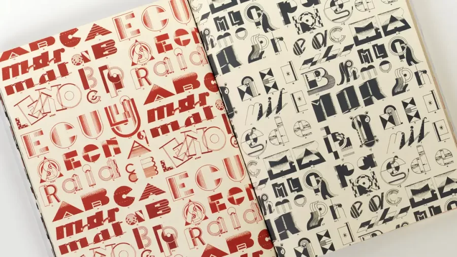 Papel de regalo Tipografía de los Años 1920 - Imagen 2