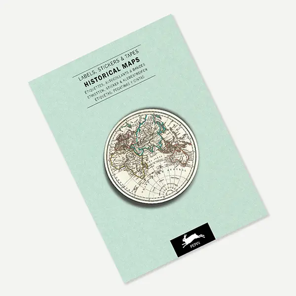 Libro de etiquetas decorativas Mapas históricos