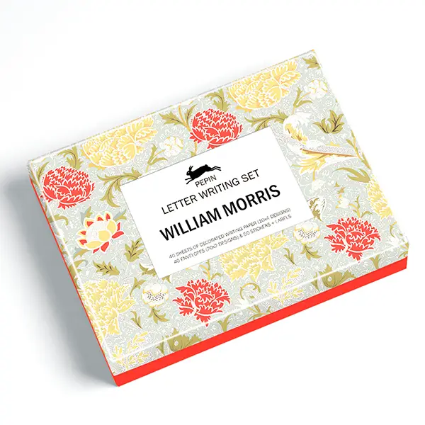 Juego escritura cartas William Morris